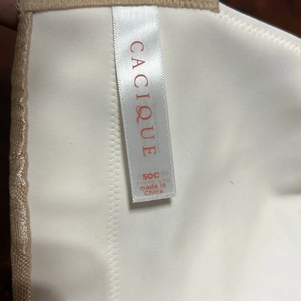 Cacique Gold Lightly Lined Full Coverage Bra Size 50C